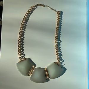 Off white statement necklace